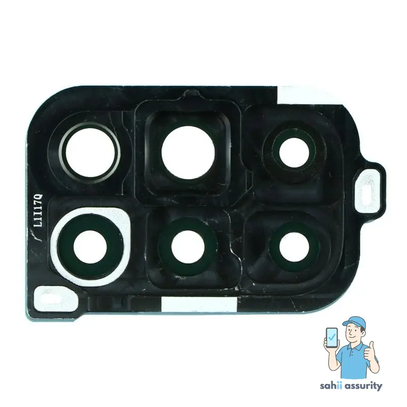 Camera Lens Glass with Frame for OnePlus 8T Black thumbnail